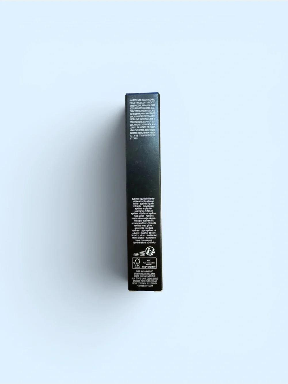 FENTY BEAUTY GLITTY LID Blue Shimmer Liquid Eyeliner 02 PEACOCK'Y